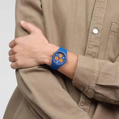 Swatch Chrono Watch Primarily Blue